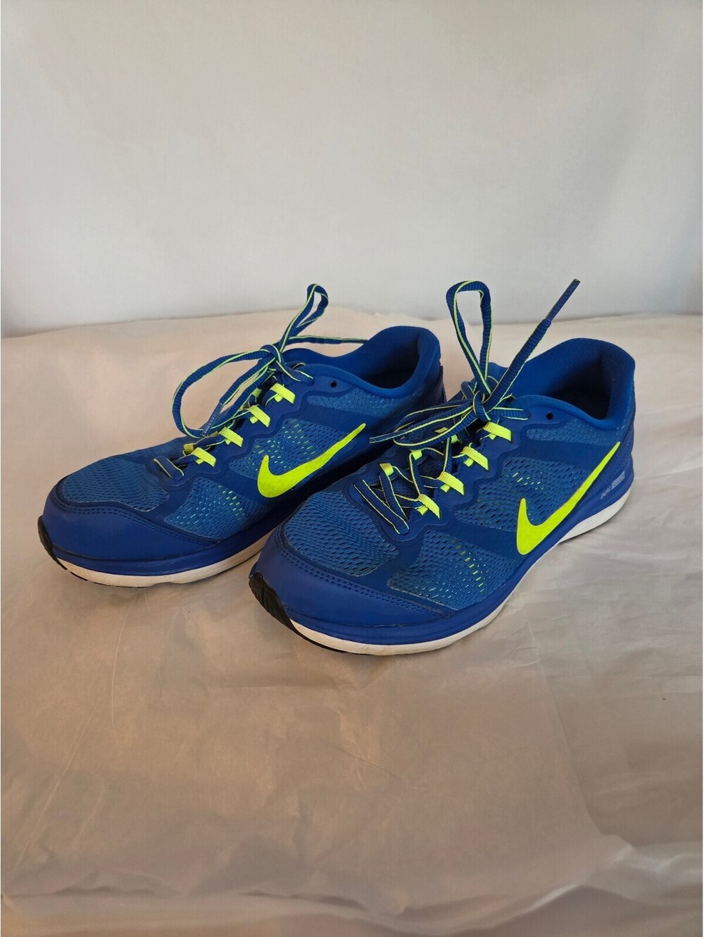 Nike Dual Fusion Run 3 GS Blue Volt Running Shoes Youth Size 6.5Y 654150-401